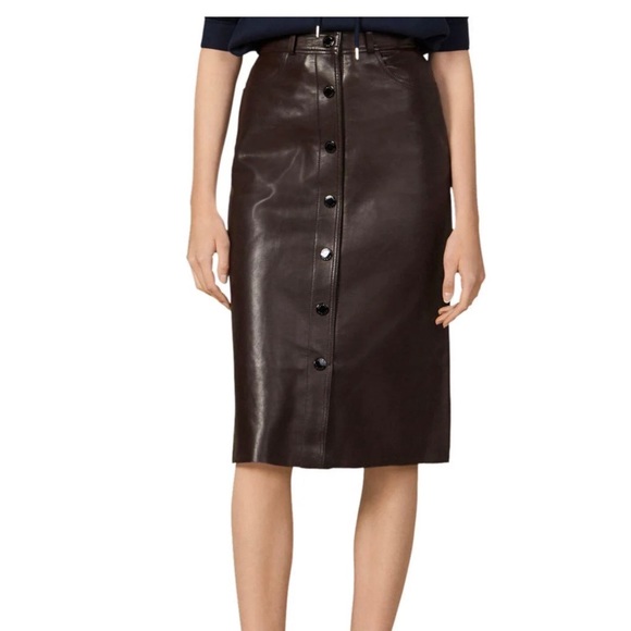Sandro MIDI Leather Skirt - Picture 5 of 5